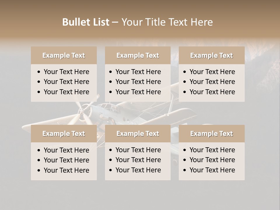 Airforce Veteran Aircraft PowerPoint Template