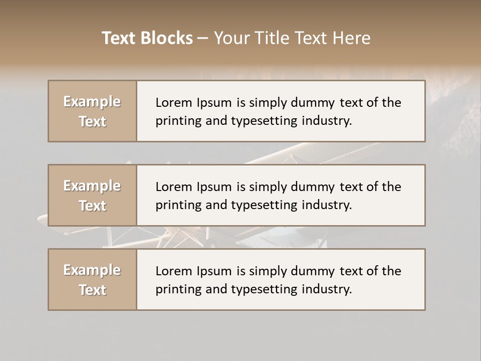 Airforce Veteran Aircraft PowerPoint Template
