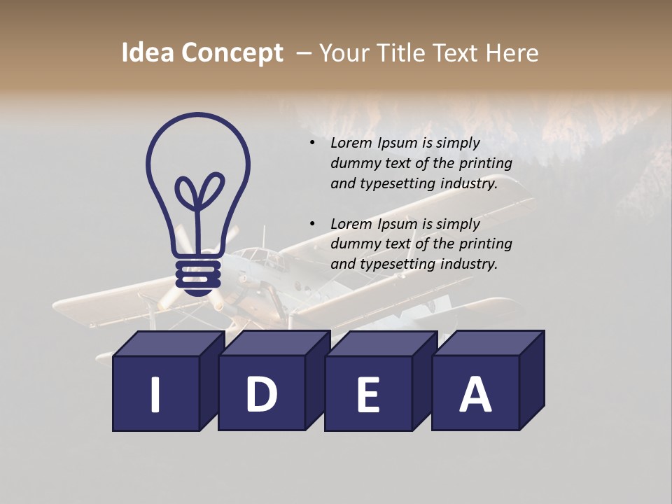 Airforce Veteran Aircraft PowerPoint Template