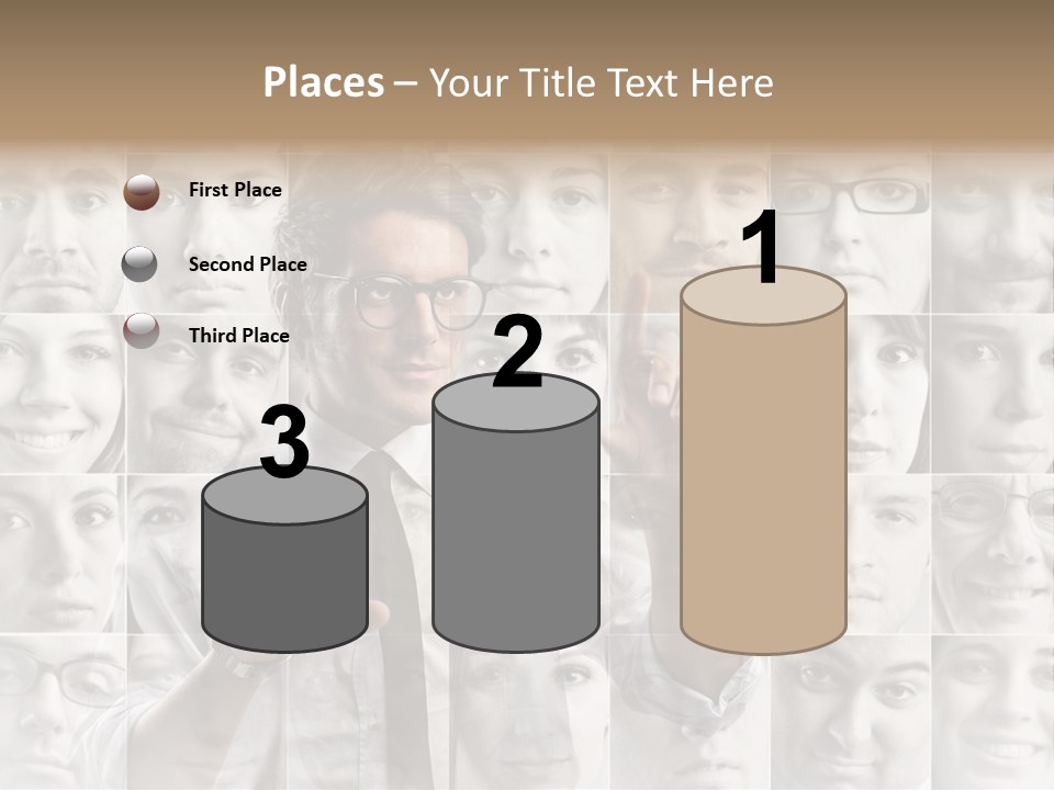 Nerd Businessman Press PowerPoint Template