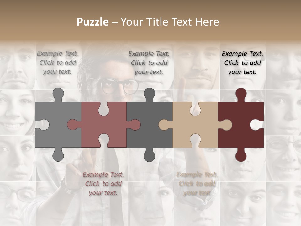 Nerd Businessman Press PowerPoint Template