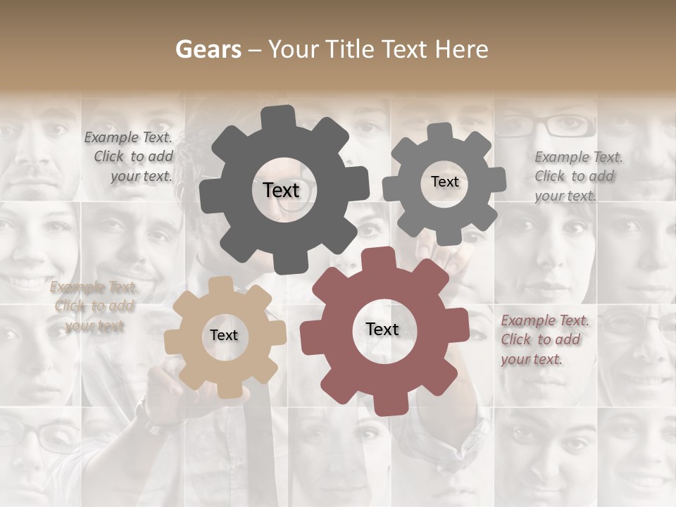 Nerd Businessman Press PowerPoint Template