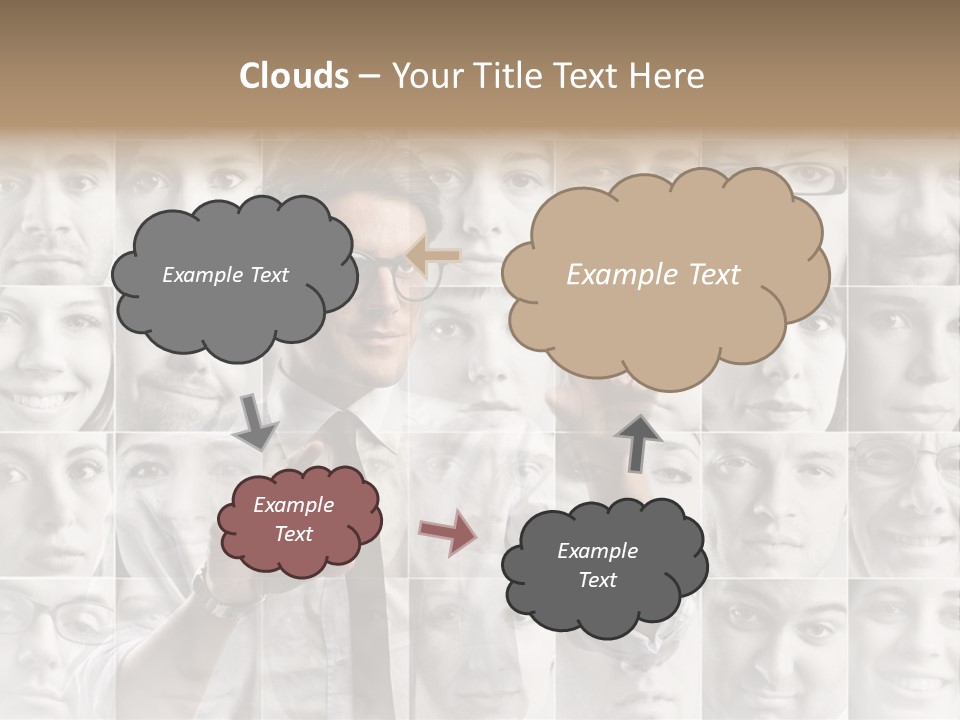Nerd Businessman Press PowerPoint Template