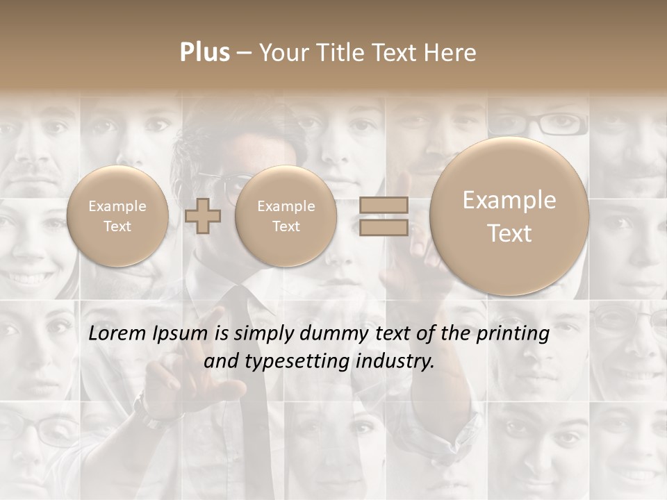 Nerd Businessman Press PowerPoint Template