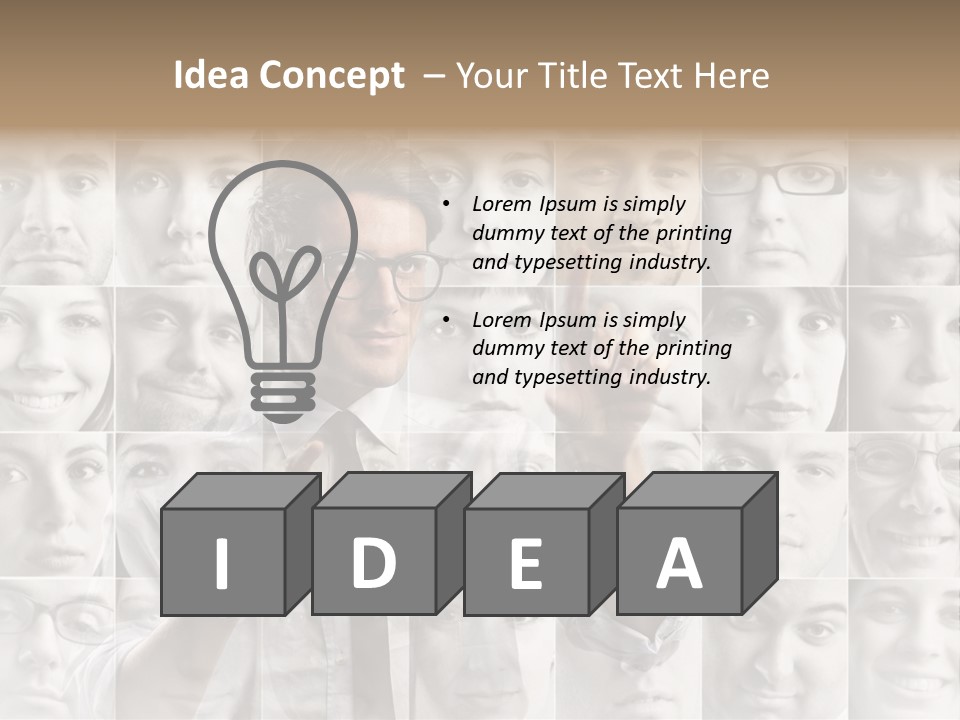 Nerd Businessman Press PowerPoint Template