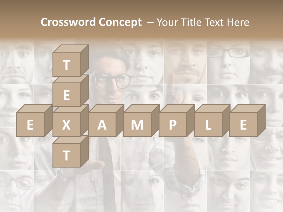 Nerd Businessman Press PowerPoint Template