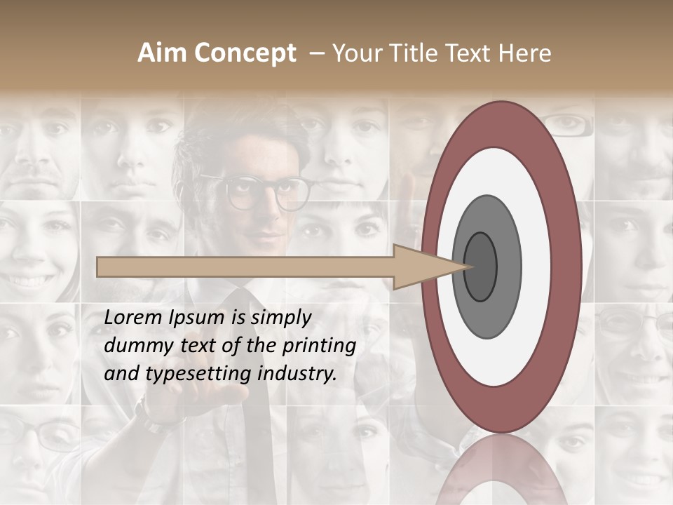 Nerd Businessman Press PowerPoint Template