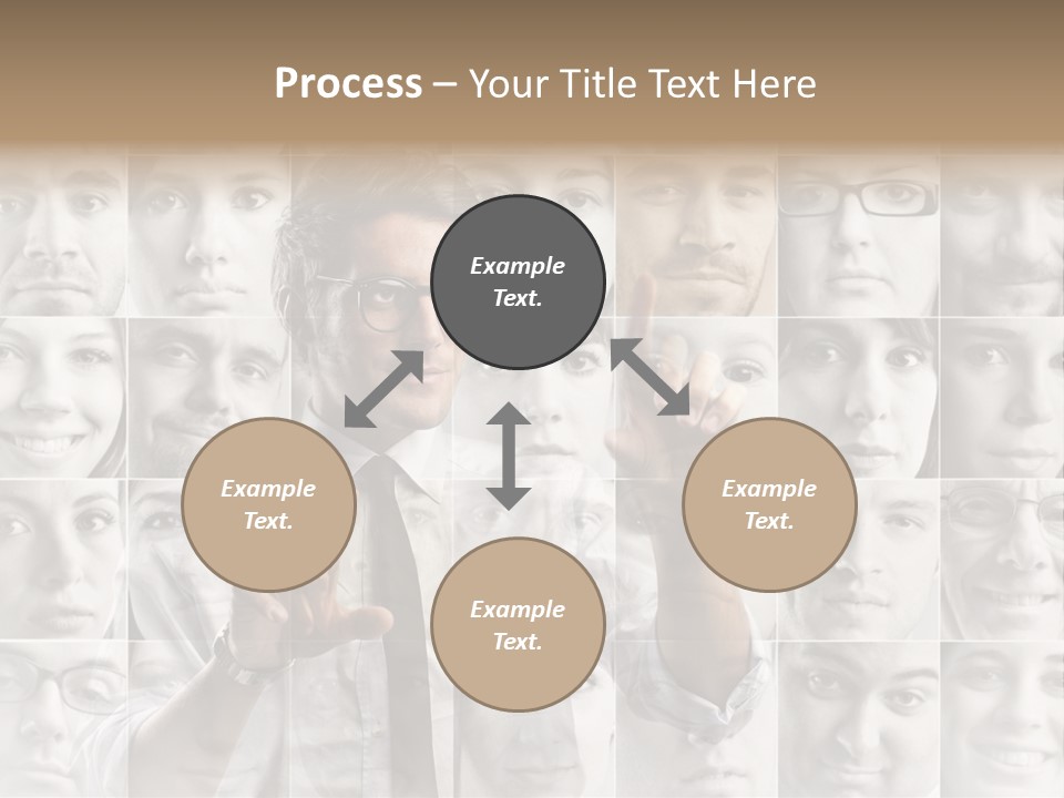 Nerd Businessman Press PowerPoint Template