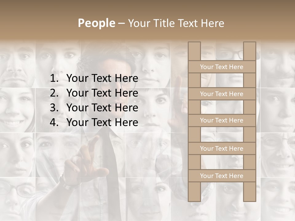 Nerd Businessman Press PowerPoint Template