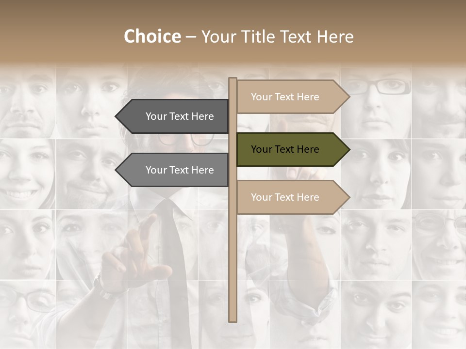 Nerd Businessman Press PowerPoint Template