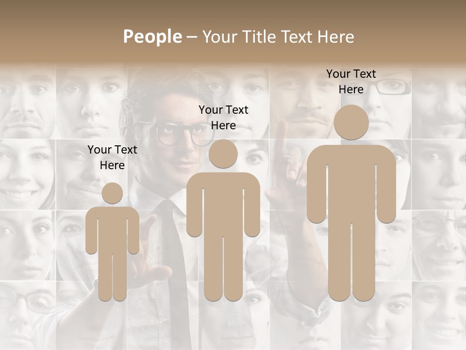 Nerd Businessman Press PowerPoint Template