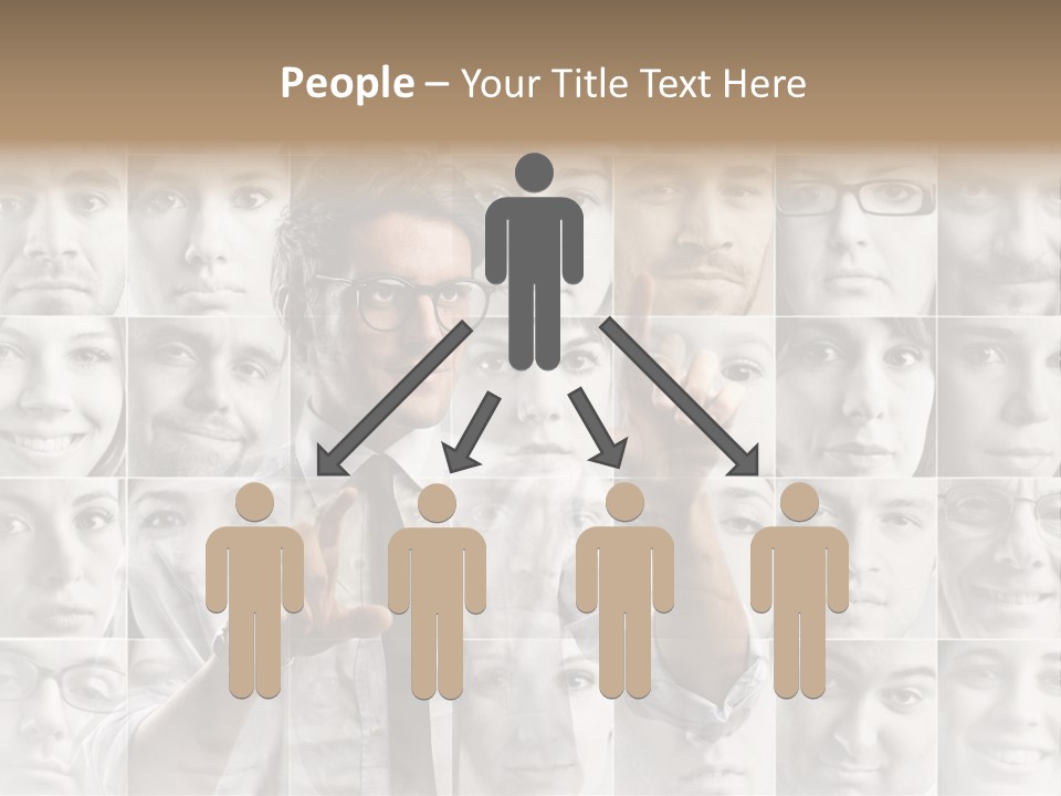 Nerd Businessman Press PowerPoint Template