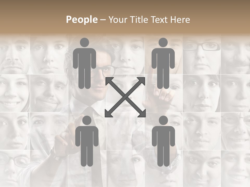 Nerd Businessman Press PowerPoint Template