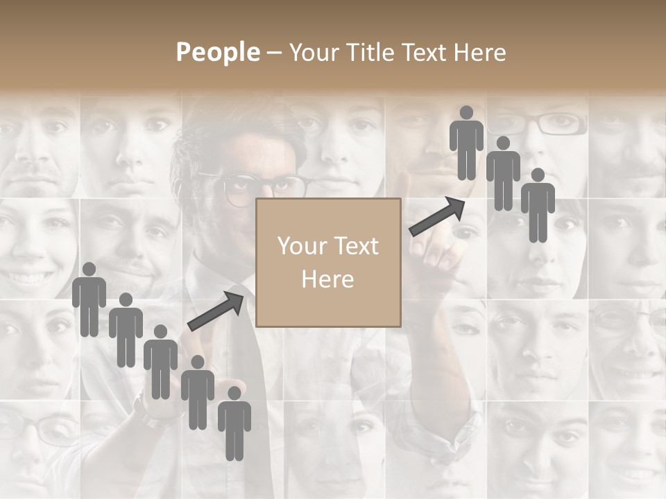 Nerd Businessman Press PowerPoint Template