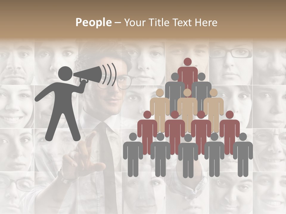 Nerd Businessman Press PowerPoint Template