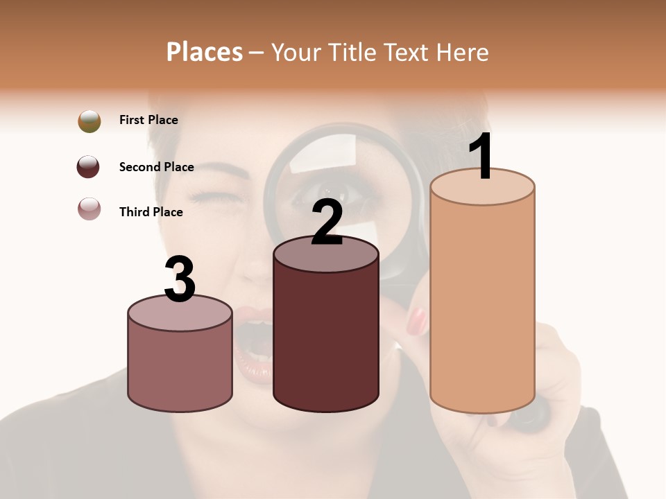 Magnifier Inspect Young PowerPoint Template