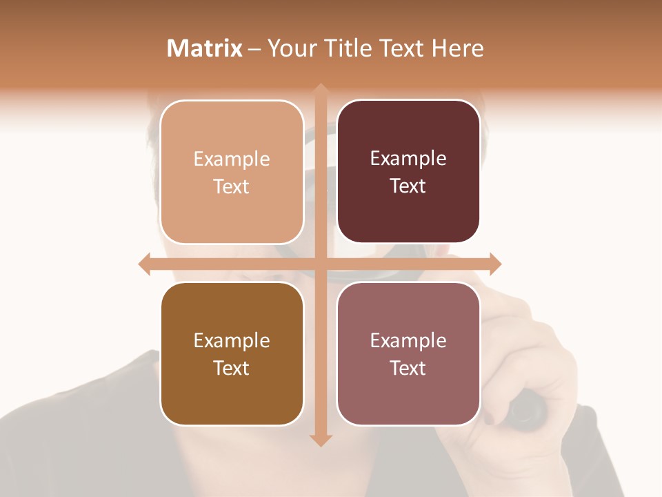Magnifier Inspect Young PowerPoint Template