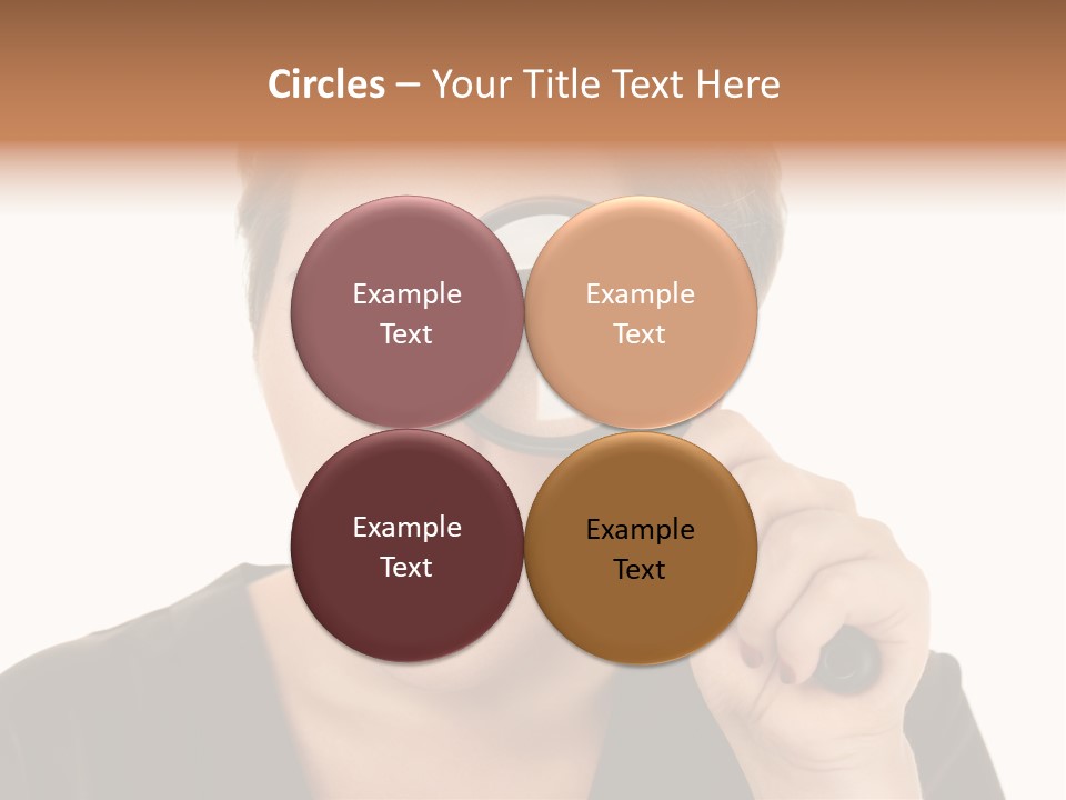 Magnifier Inspect Young PowerPoint Template