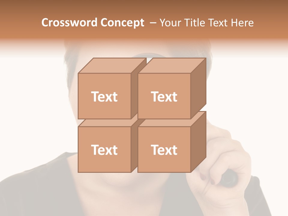 Magnifier Inspect Young PowerPoint Template