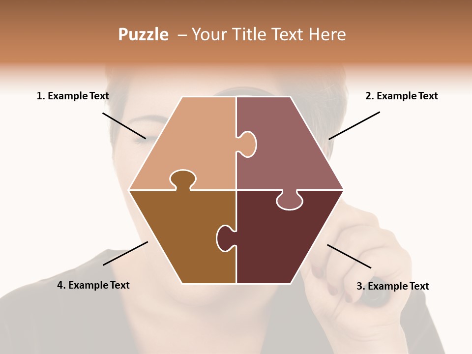 Magnifier Inspect Young PowerPoint Template