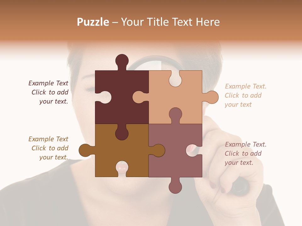Magnifier Inspect Young PowerPoint Template