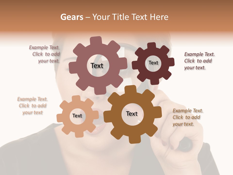 Magnifier Inspect Young PowerPoint Template