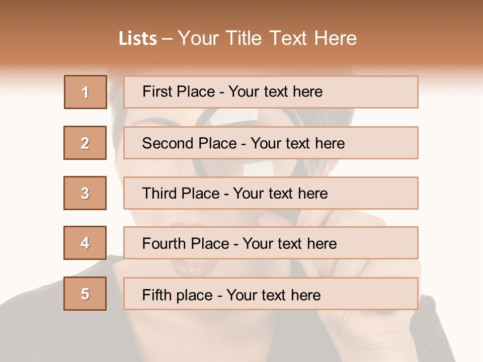Magnifier Inspect Young PowerPoint Template