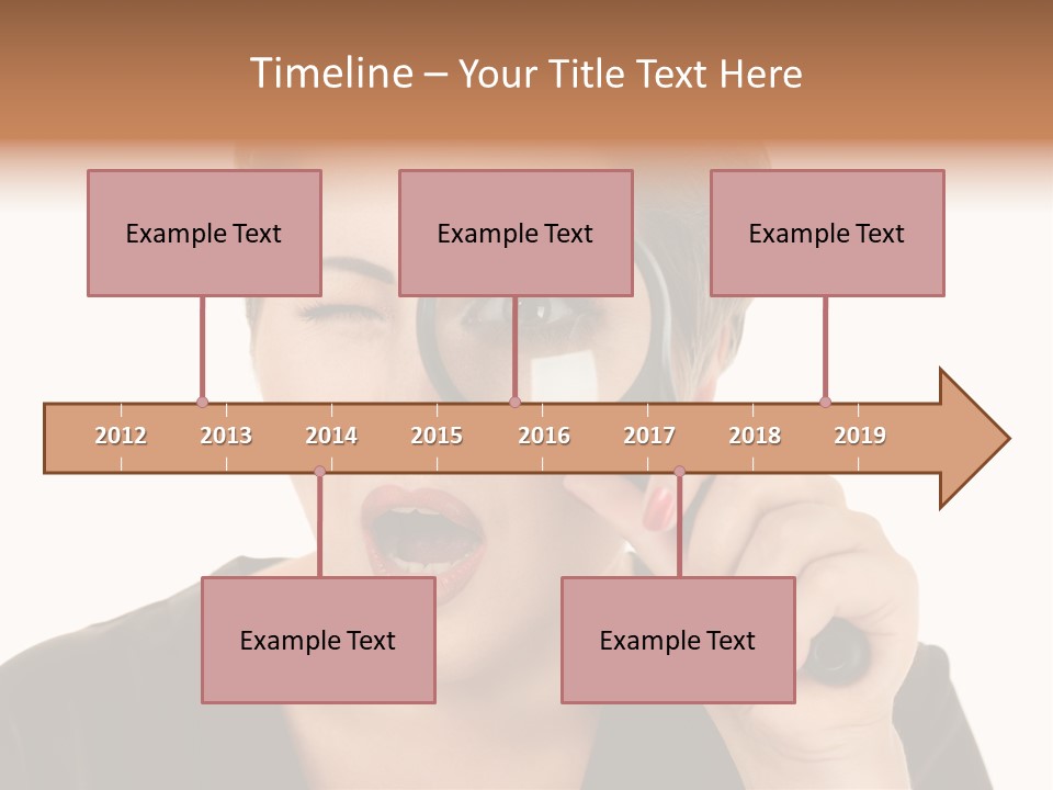 Magnifier Inspect Young PowerPoint Template