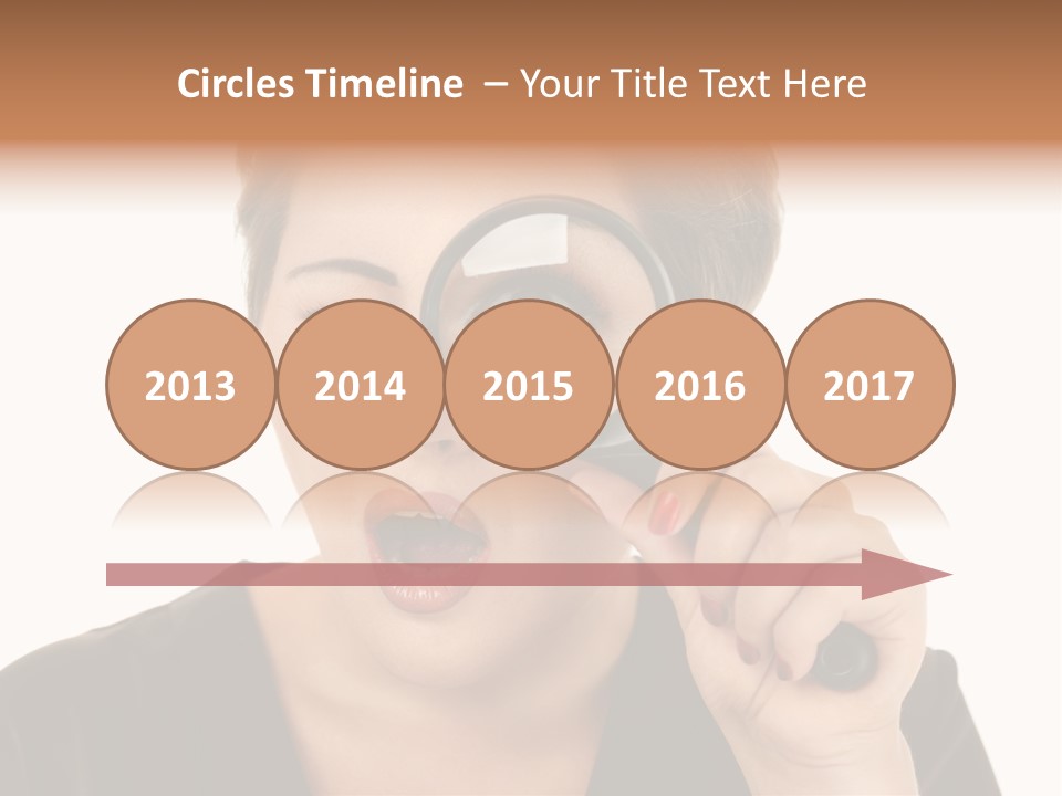 Magnifier Inspect Young PowerPoint Template