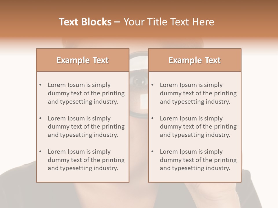 Magnifier Inspect Young PowerPoint Template
