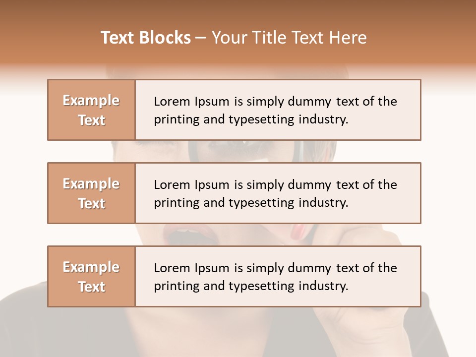 Magnifier Inspect Young PowerPoint Template