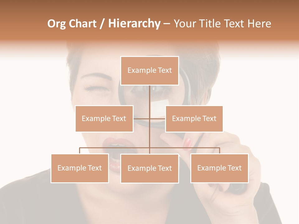 Magnifier Inspect Young PowerPoint Template