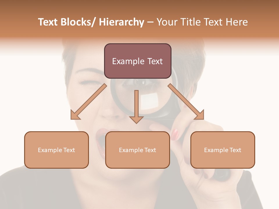 Magnifier Inspect Young PowerPoint Template