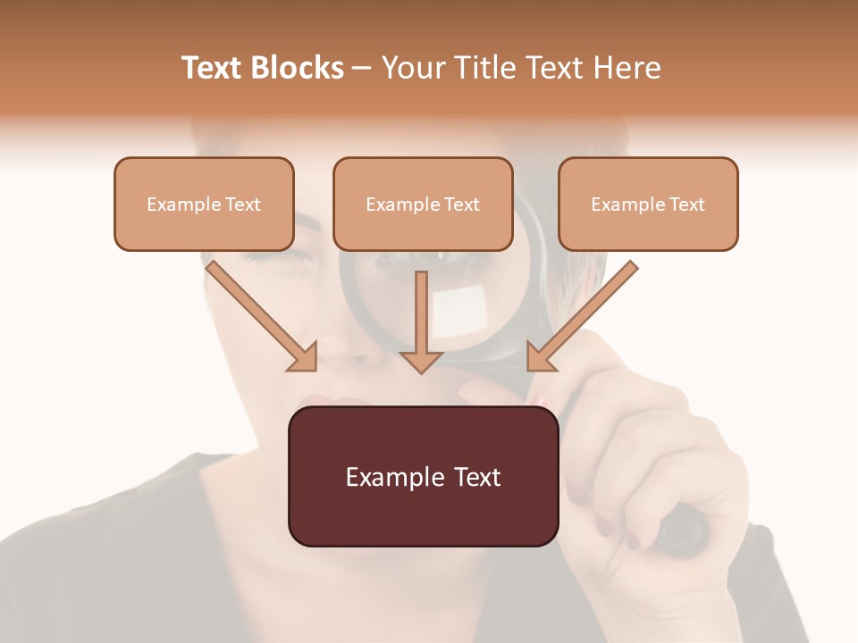 Magnifier Inspect Young PowerPoint Template