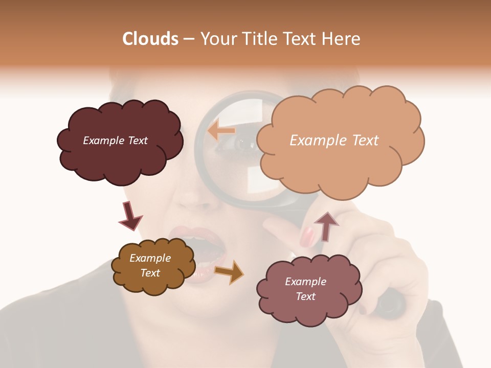 Magnifier Inspect Young PowerPoint Template