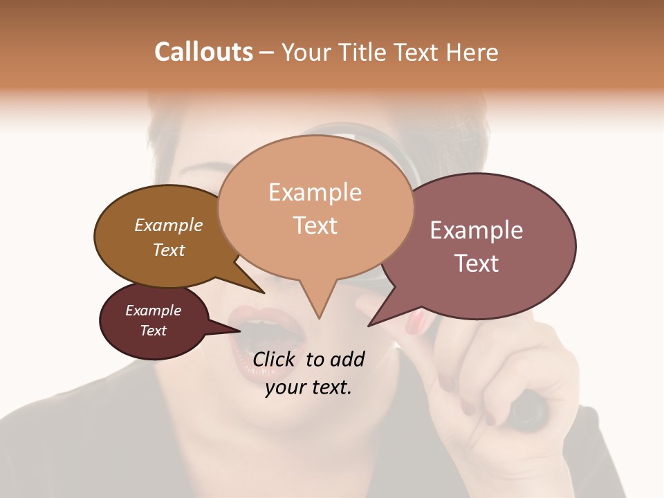 Magnifier Inspect Young PowerPoint Template