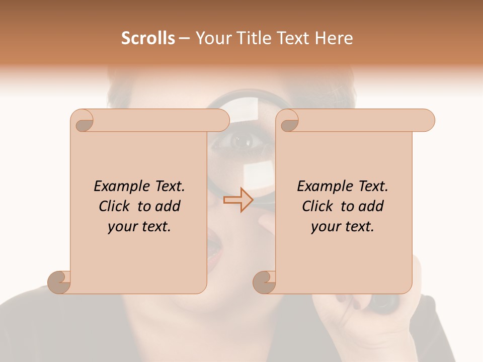 Magnifier Inspect Young PowerPoint Template