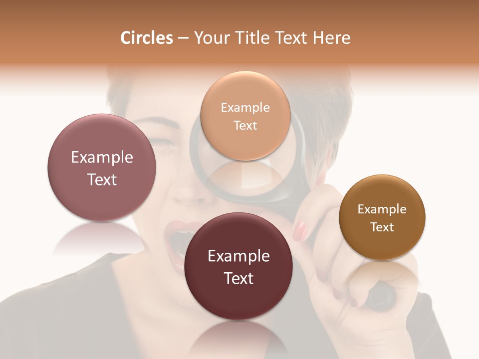 Magnifier Inspect Young PowerPoint Template