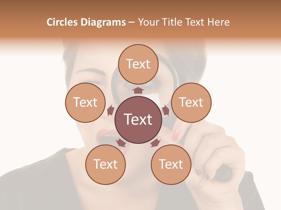 Magnifier Inspect Young PowerPoint Template