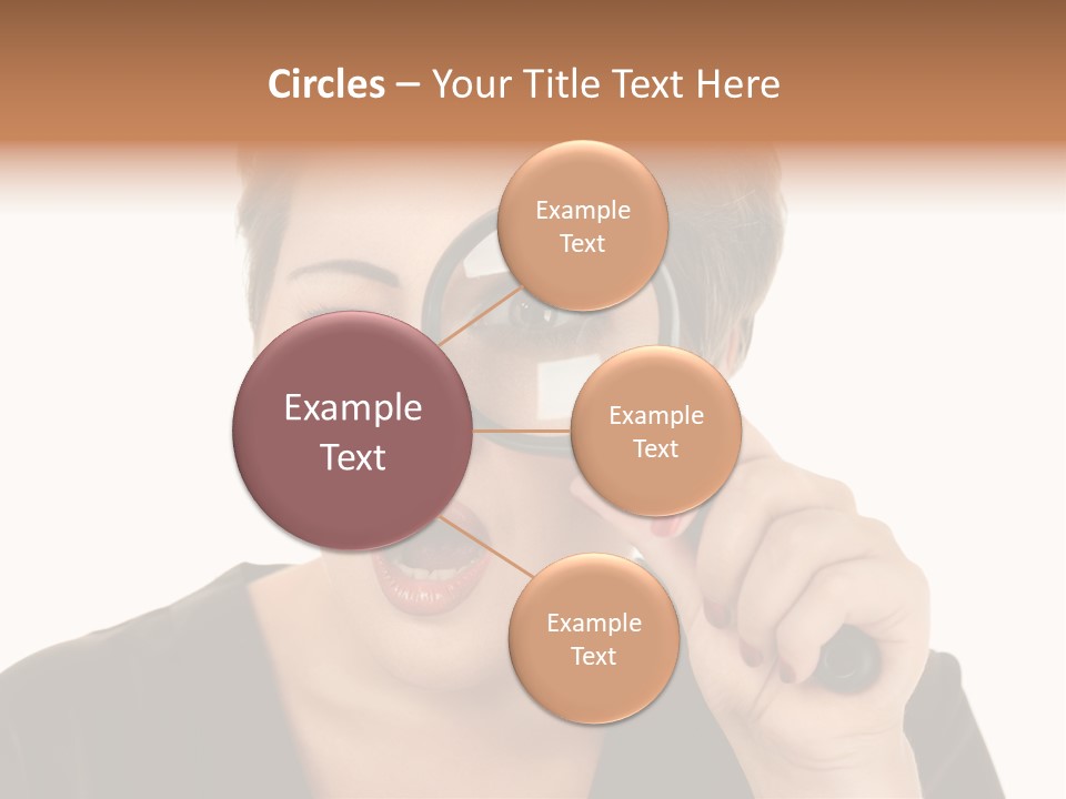 Magnifier Inspect Young PowerPoint Template