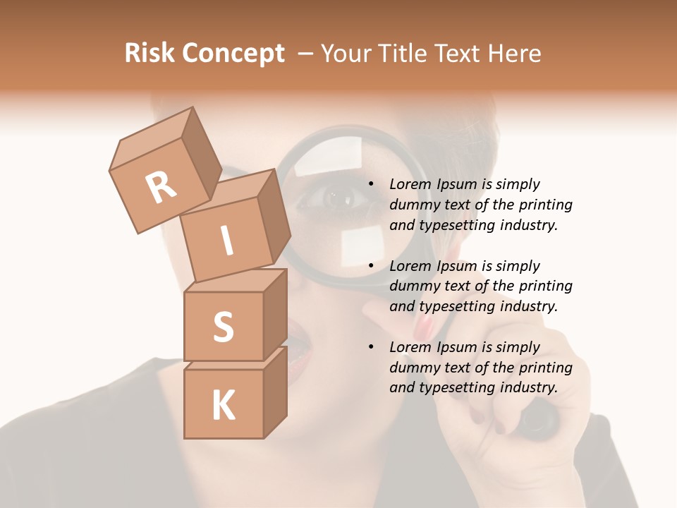 Magnifier Inspect Young PowerPoint Template