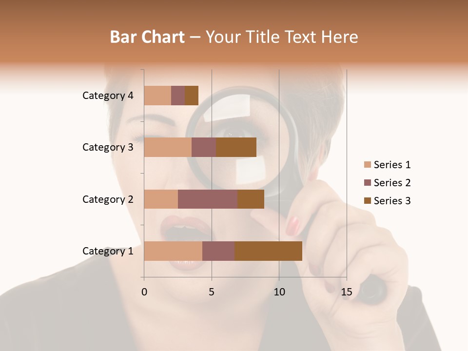 Magnifier Inspect Young PowerPoint Template