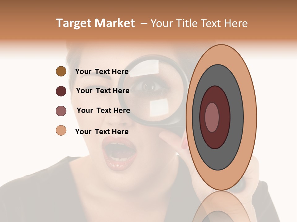 Magnifier Inspect Young PowerPoint Template