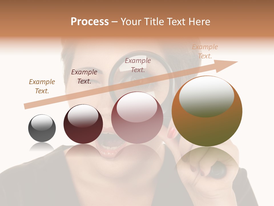 Magnifier Inspect Young PowerPoint Template