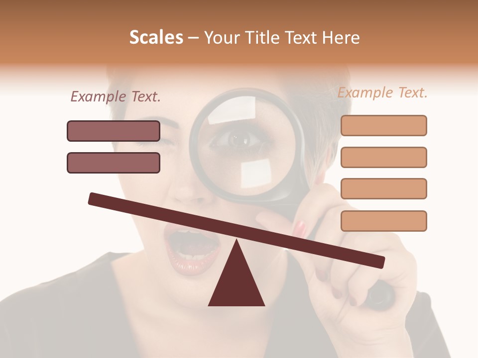 Magnifier Inspect Young PowerPoint Template