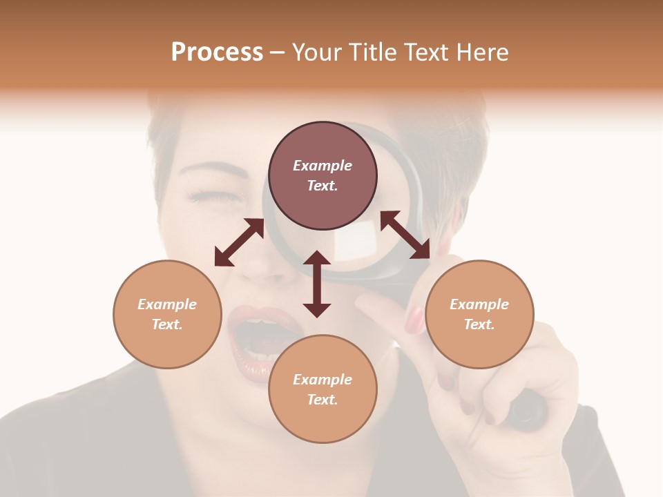 Magnifier Inspect Young PowerPoint Template