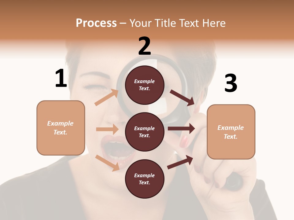 Magnifier Inspect Young PowerPoint Template