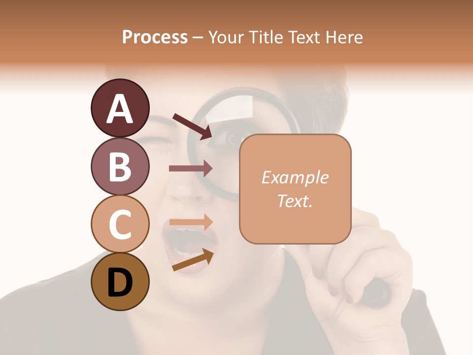 Magnifier Inspect Young PowerPoint Template