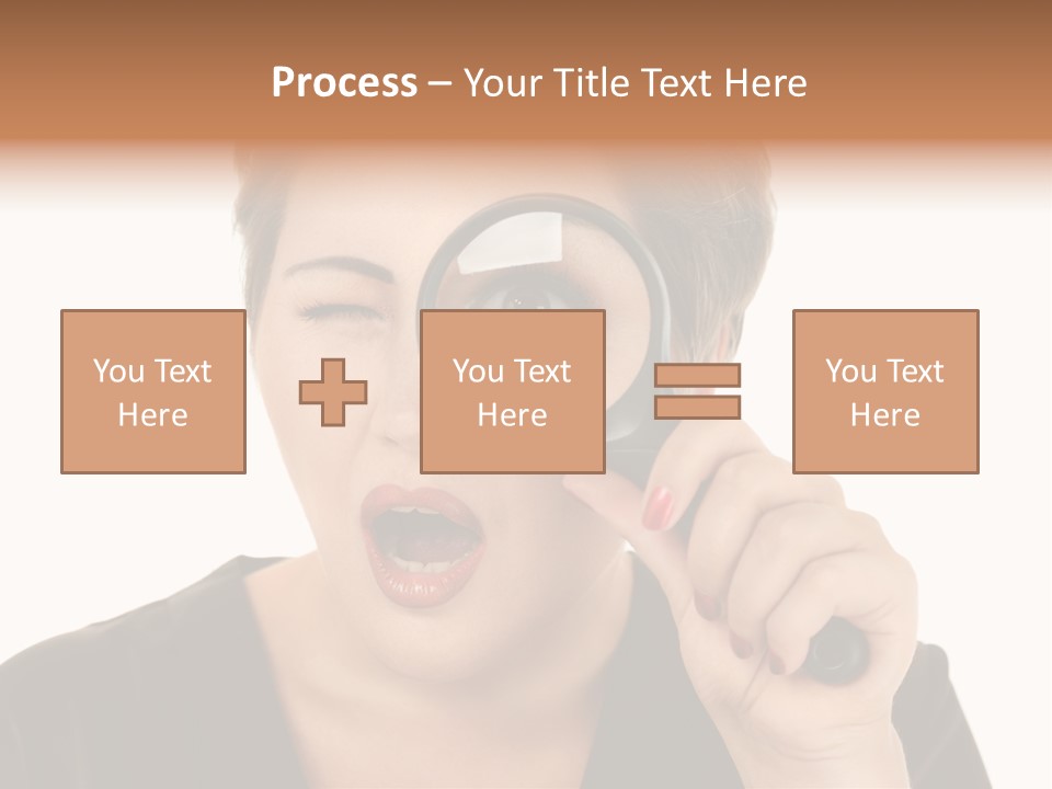 Magnifier Inspect Young PowerPoint Template