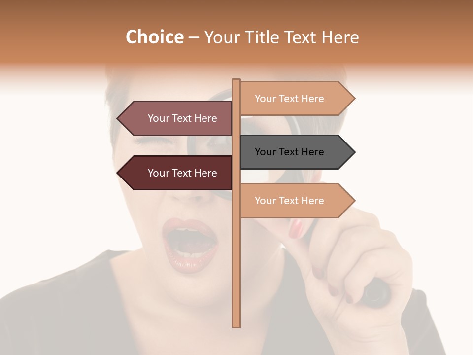 Magnifier Inspect Young PowerPoint Template